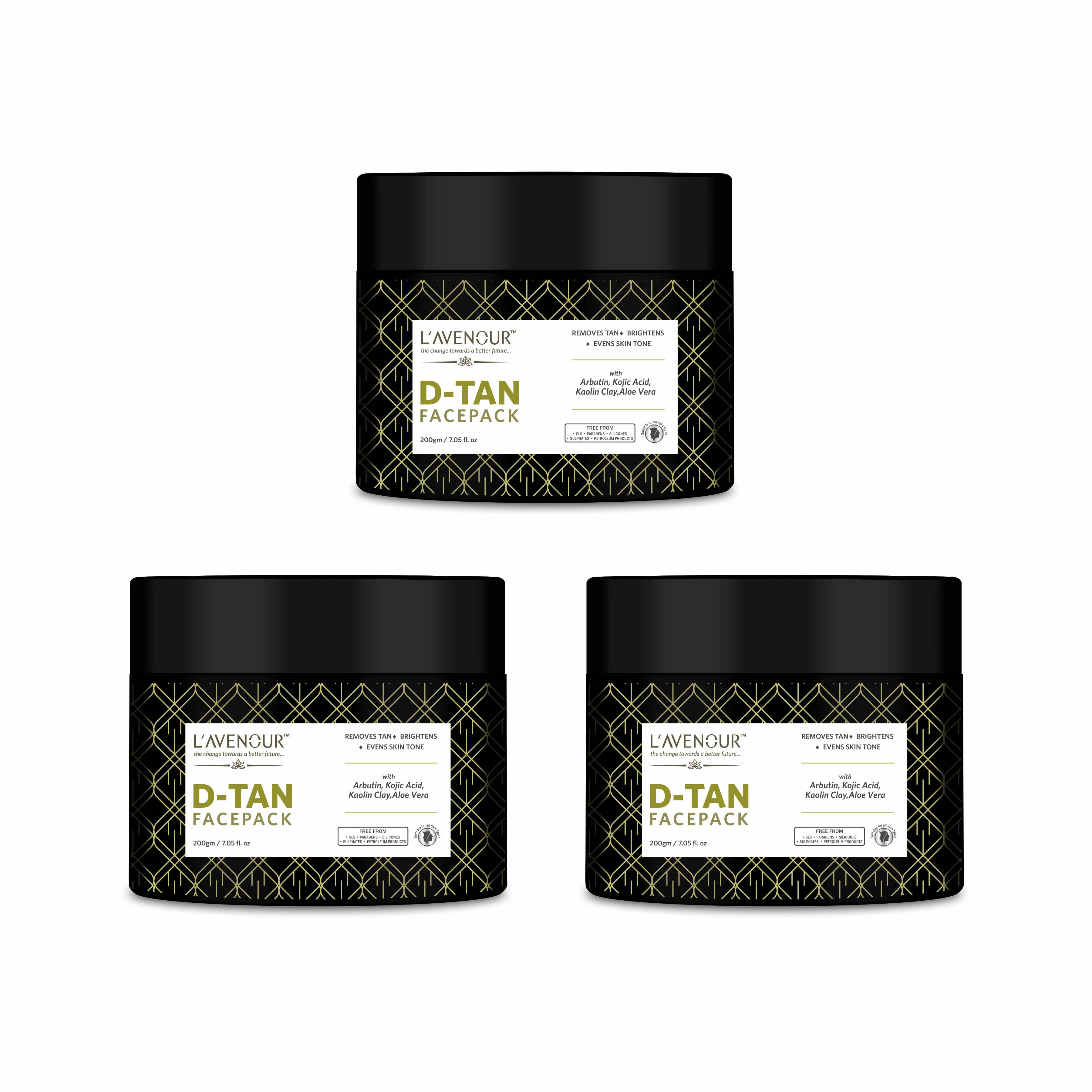L'avenour D,Tan Face Pack For Tan Removal, Instant Glow & Even Skin Tone,200gm each (Pack of 3) L'avenour D,Tan Face Pack For Tan Removal, Instant Glow & Even Skin Tone,200gm each (Pack of 3)