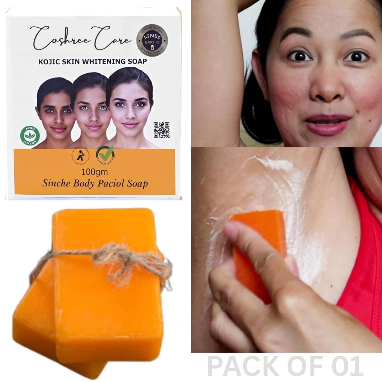     			LUCACCI Skin Whitening Soap for All Skin Type ( Pack of 1 )