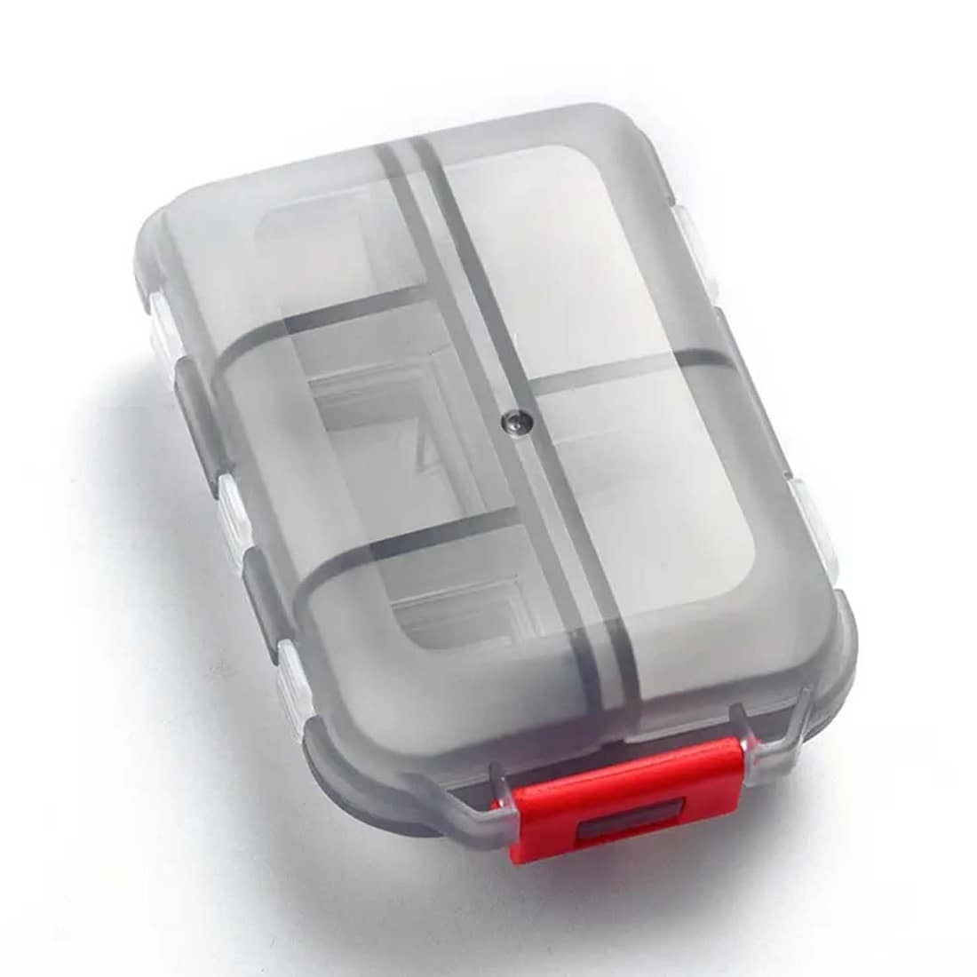 Medicine Pill Box with Travel Medicine Case Kit, Pocket Daily Pharmacy Container, Mini Pocket Size Travel use medicine Organizer Box, Flip Design Double Layer Tablet or Capsule Case Multicolor Pack Of 1