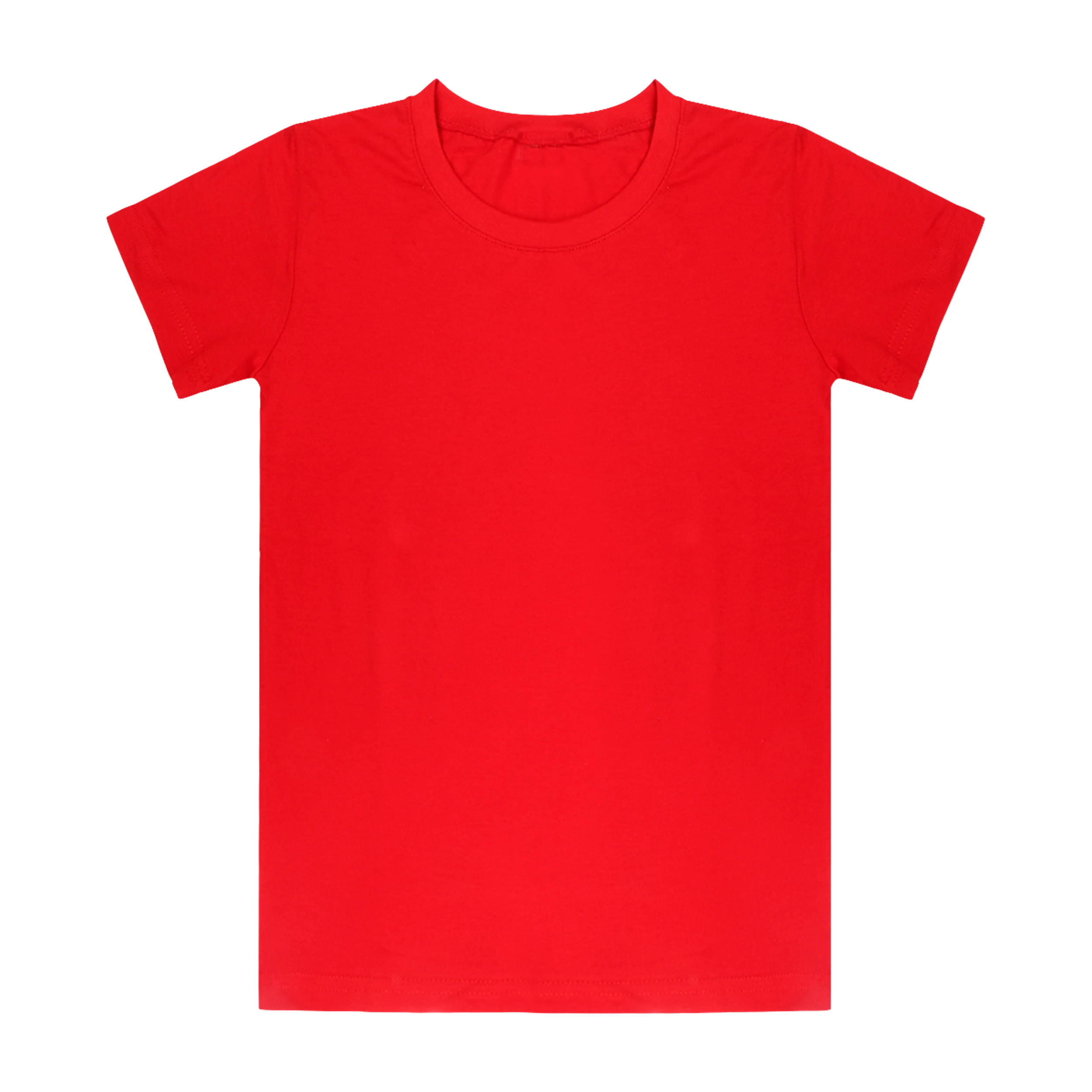     			Myo Pack of 1 Boys & Girls Cotton T-Shirt ( Red )