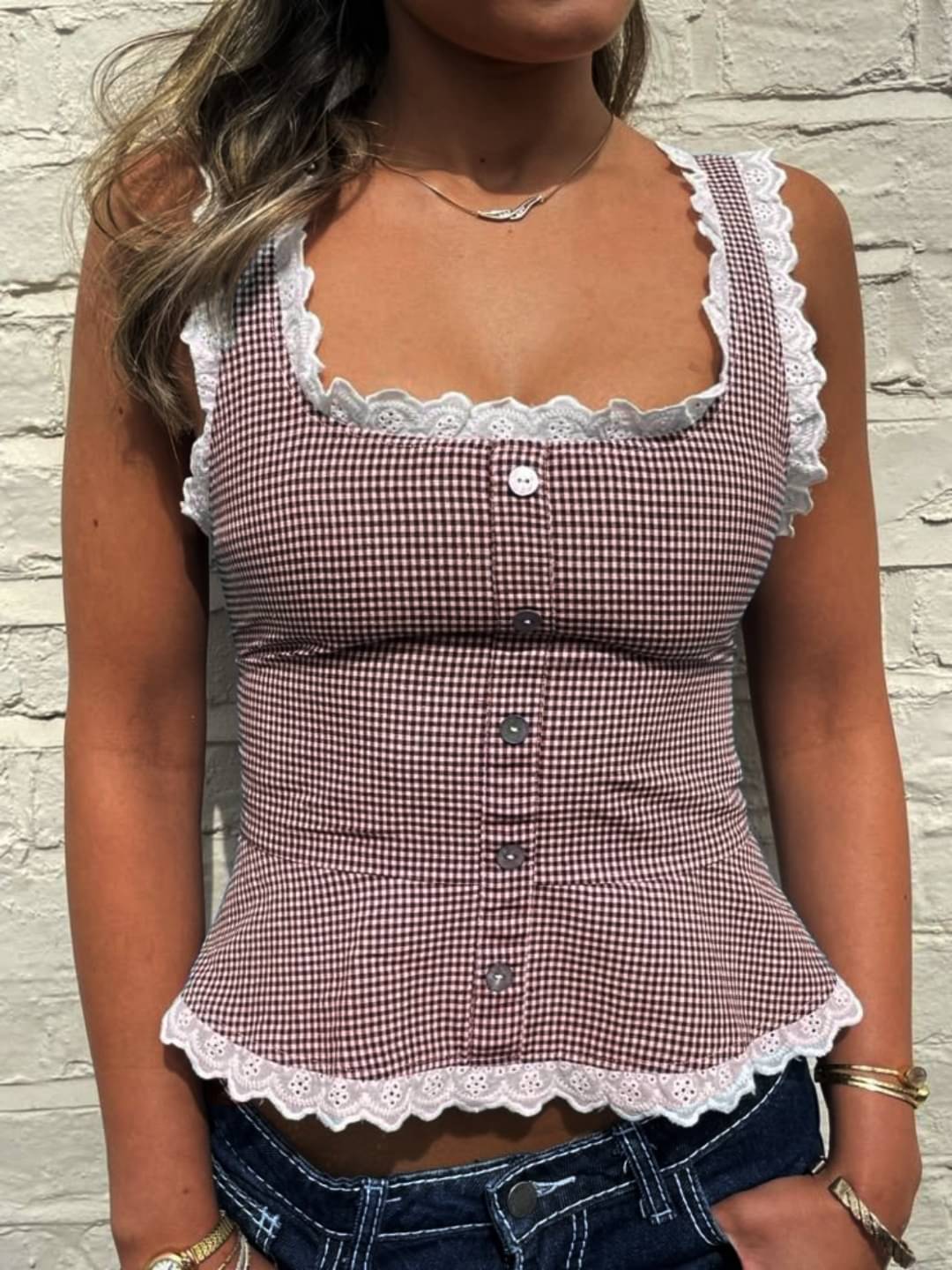     			Quintessentials Women's Cotton Regular Top ( Brown )