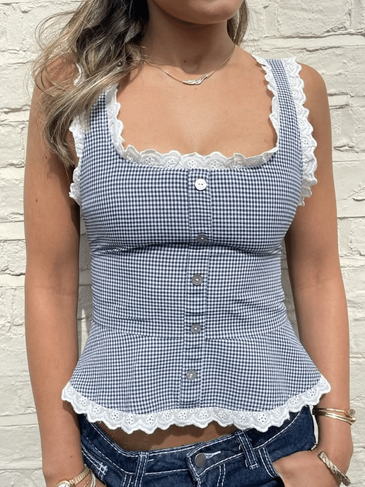 Quintessentials Women's Cotton Regular Top ( Blue ) Quintessentials Women's Cotton Regular Top ( Blue )