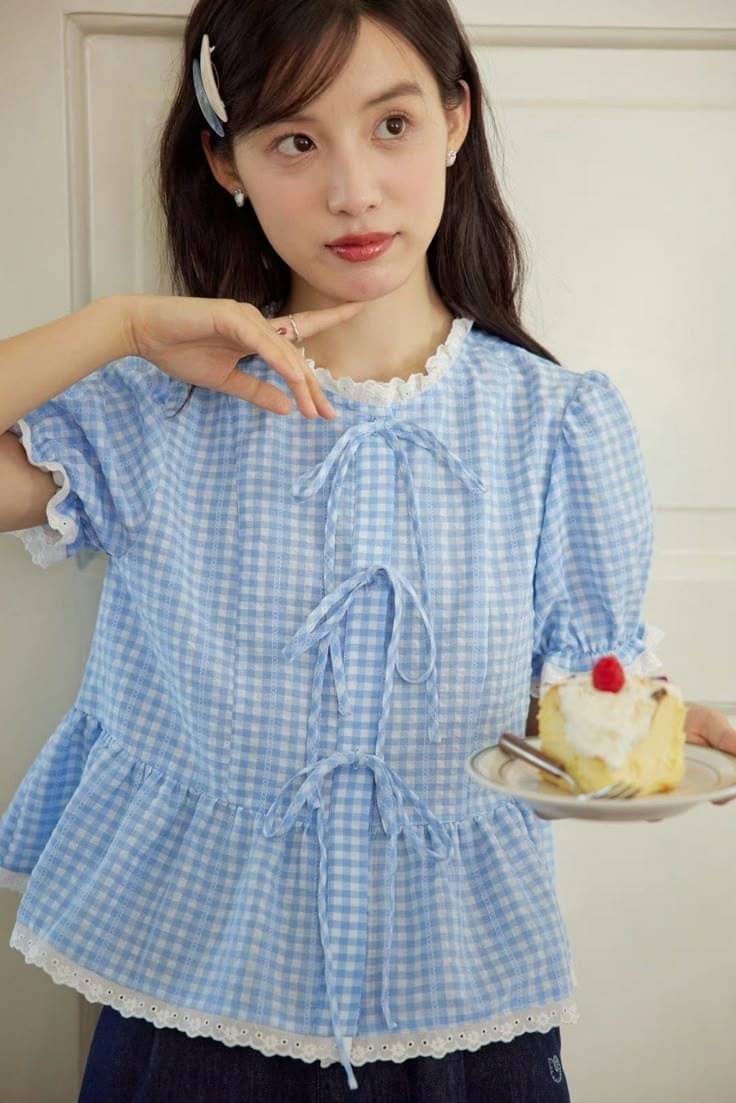     			Quintessentials Women's Cotton Regular Top ( Light Blue )