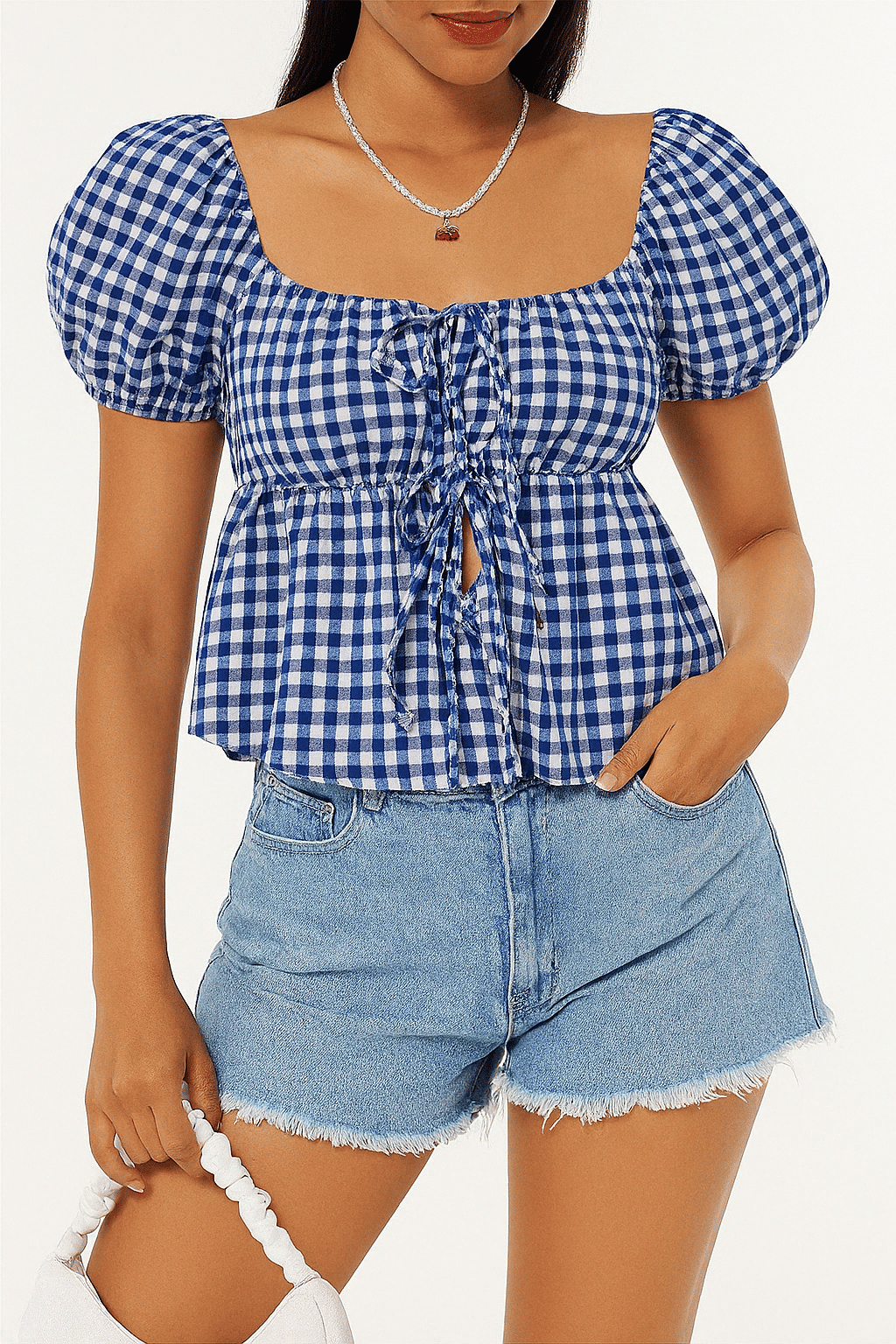 Quintessentials Women's Cotton Regular Top ( Blue ) Quintessentials Women's Cotton Regular Top ( Blue )