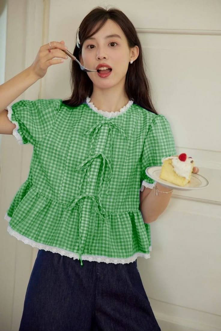     			Quintessentials Women's Cotton Regular Top ( Green )