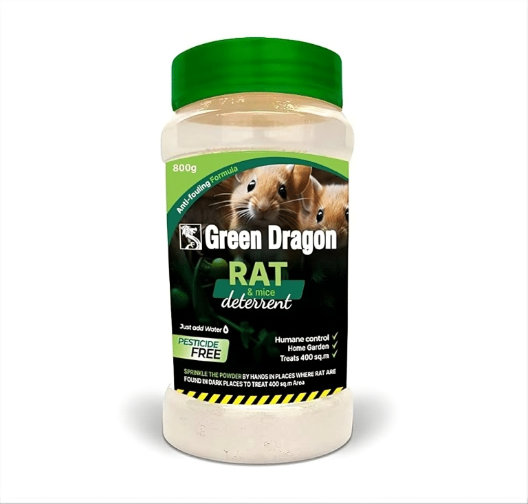    			Rat & Mice Deterrent granules/No herm to people, pets and Wildlife Sprinkles around the foundation walls Reapply once a month, Available in 800g Jar and Pack of 2 Jars