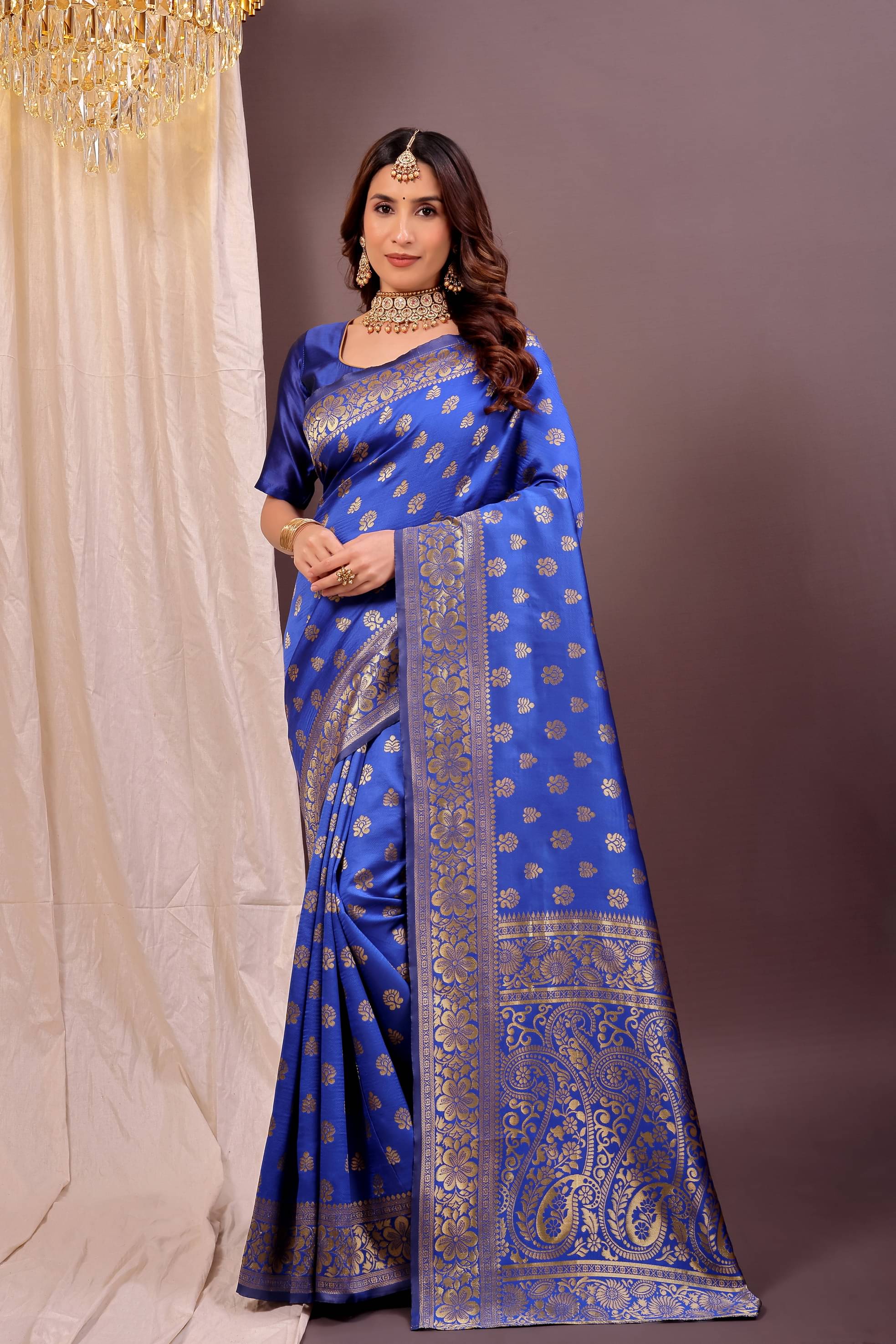 Samai Art Silk Woven Saree With Unstitched Blouse Piece ( Multicolor 18 ) Samai Art Silk Woven Saree With Unstitched Blouse Piece ( Multicolor 18 )