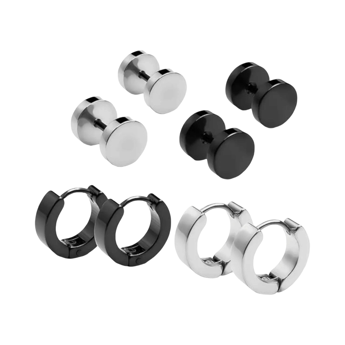     			Shree Ju Multicolor Stud Earrings ( Pack of 4 )