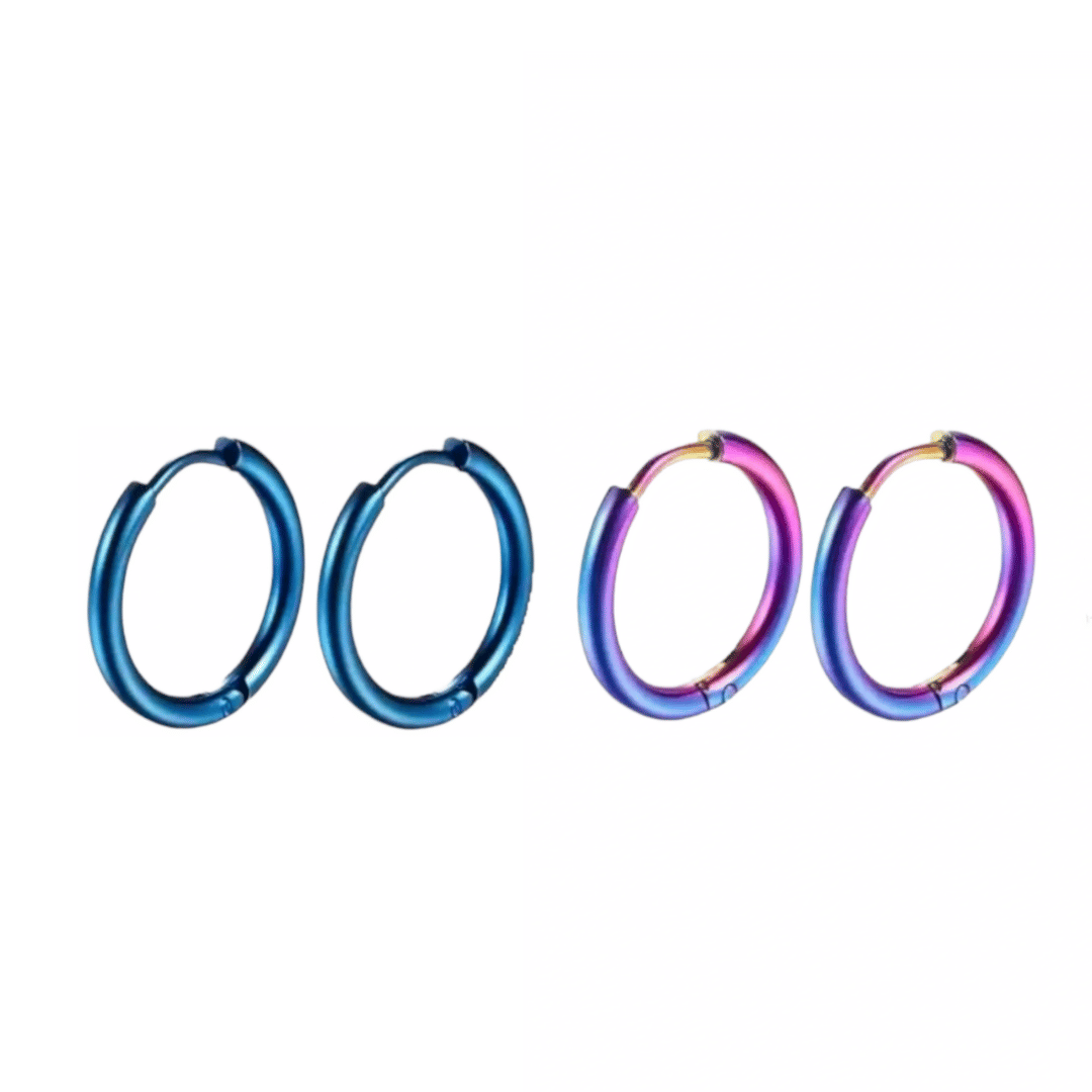     			Shree Ju Multicolor Stud Earrings ( Pack of 2 )
