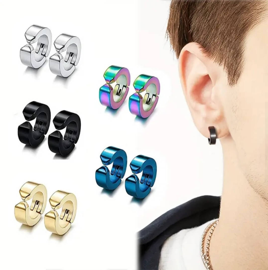     			Shree Ju Multicolor Stud Earrings ( Pack of 5 )