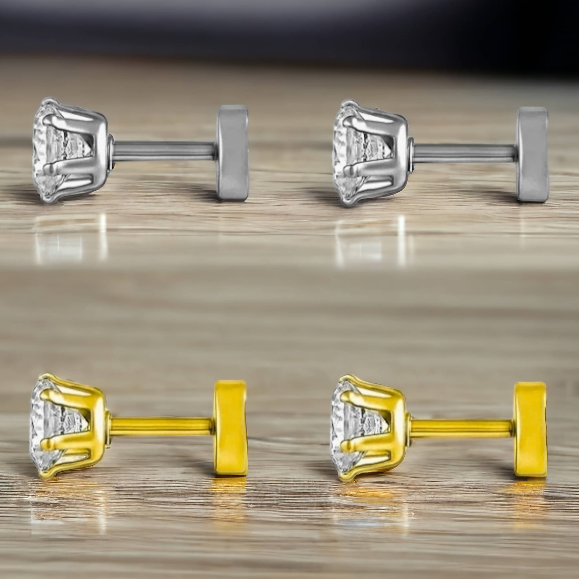     			Shree Ju Multicolor Stud Earrings ( Pack of 2 )
