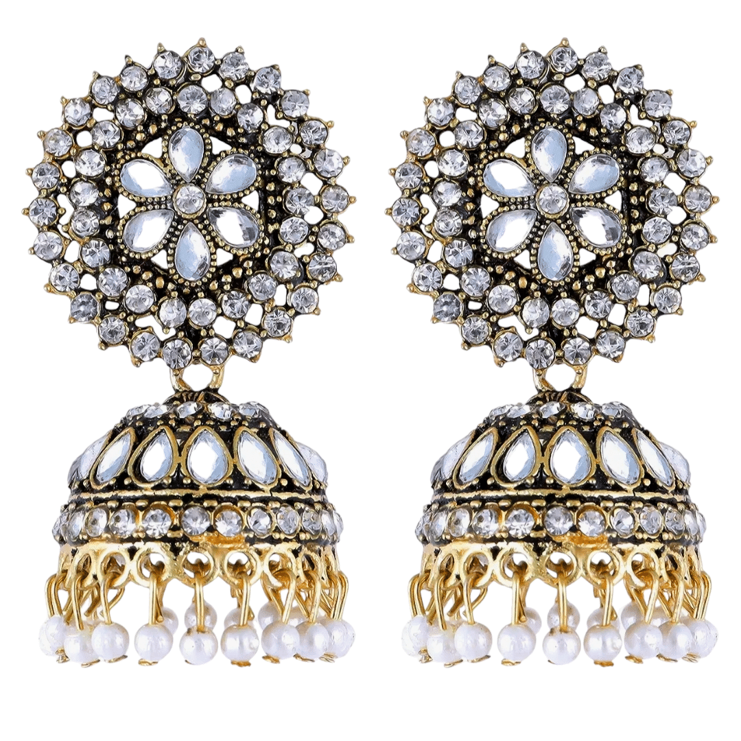     			Shree Ju Silver Jhumki Earrings ( Pack of 1 )