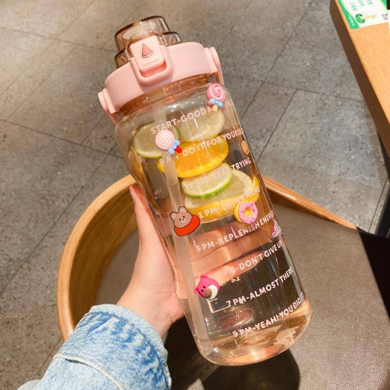     			Stysol Sipper Water Bottel Pink Plastic Sipper Water Bottle 2000 mL ( Set of 1 )
