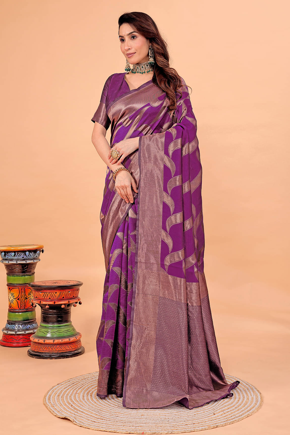 Suntex Art Silk Woven Saree With Unstitched Blouse Piece ( Wine ) Suntex Art Silk Woven Saree With Unstitched Blouse Piece ( Wine )