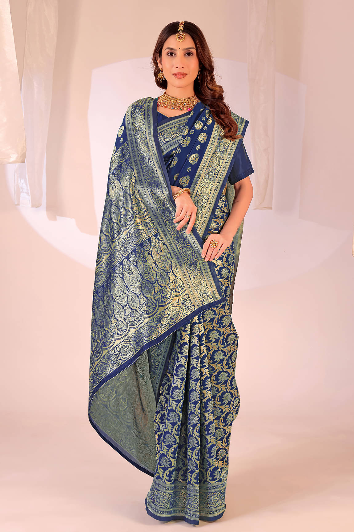     			Suntex Art Silk Woven Saree With Unstitched Blouse Piece ( Multicolor 2 )