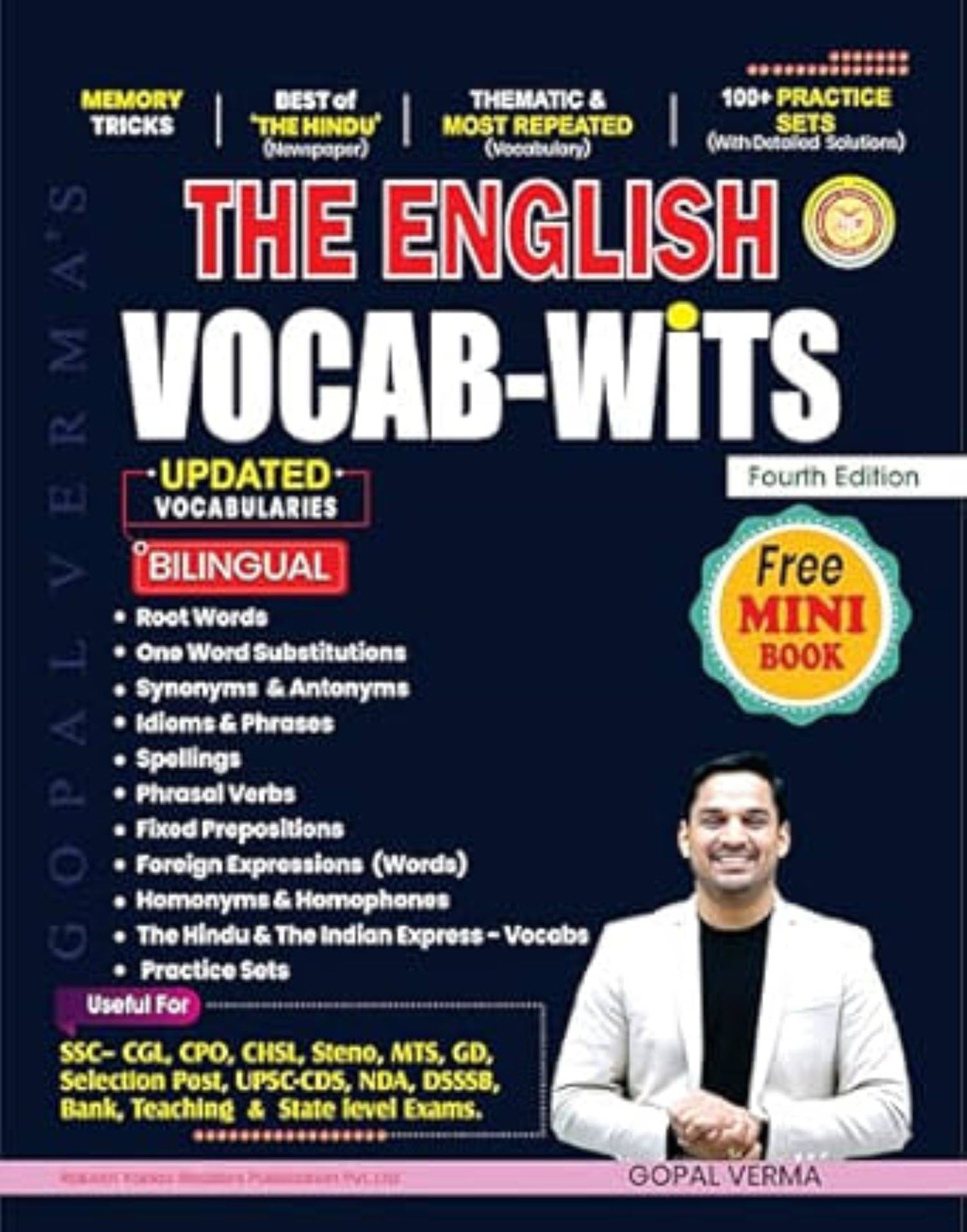 The English VOCAB-WiTS with The Mini Book 2025-26 Edition With 100+ Practice Sets | By Gopal Verma     			The English VOCAB-WiTS with The Mini Book 2025-26 Edition With 100+ Practice Sets | By Gopal Verma
