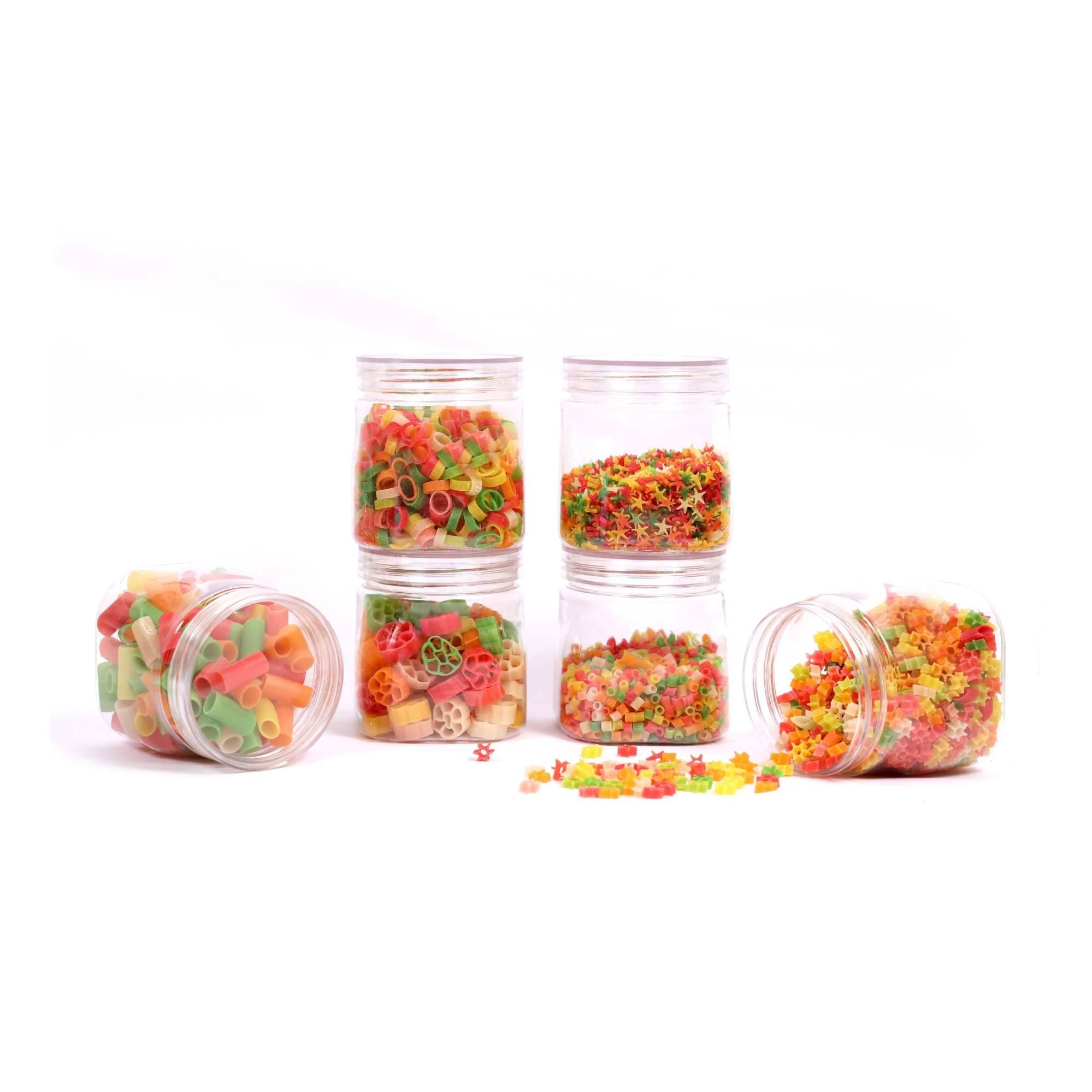 VRISTO Spice Container Plastic Transparent Tea/Coffee/Sugar Container ( Set of 6 ) VRISTO Spice Container Plastic Transparent Tea/Coffee/Sugar Container ( Set of 6 )