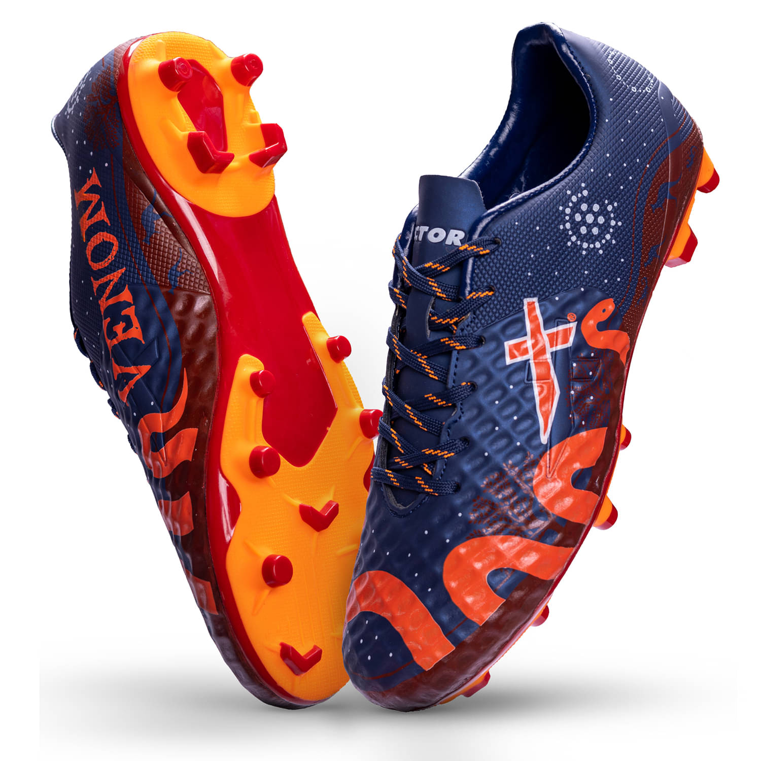     			Vector X Red Football Shoes