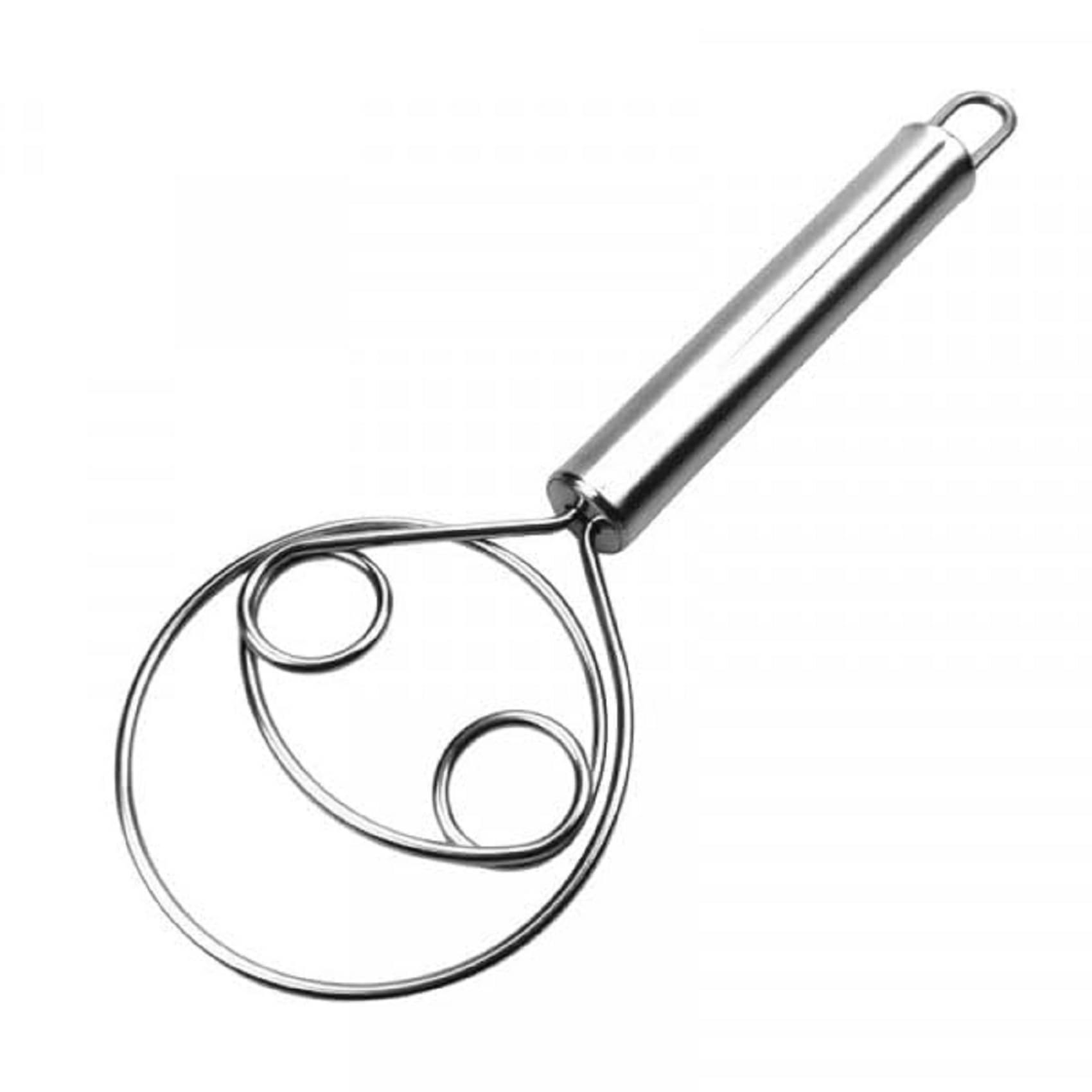     			forral SS Dough Whisk Manual Bread Whisk Non-Slip Heat Resistant
