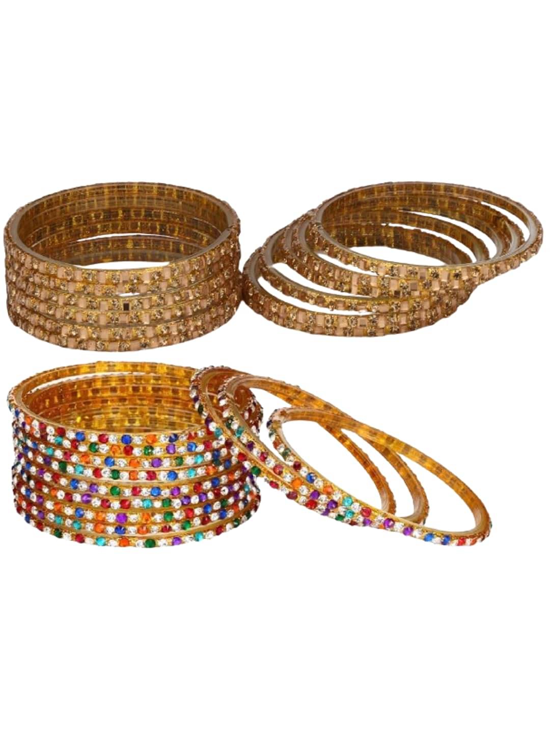     			1 Time Multicolor Bangle Set ( Pack of 2 )
