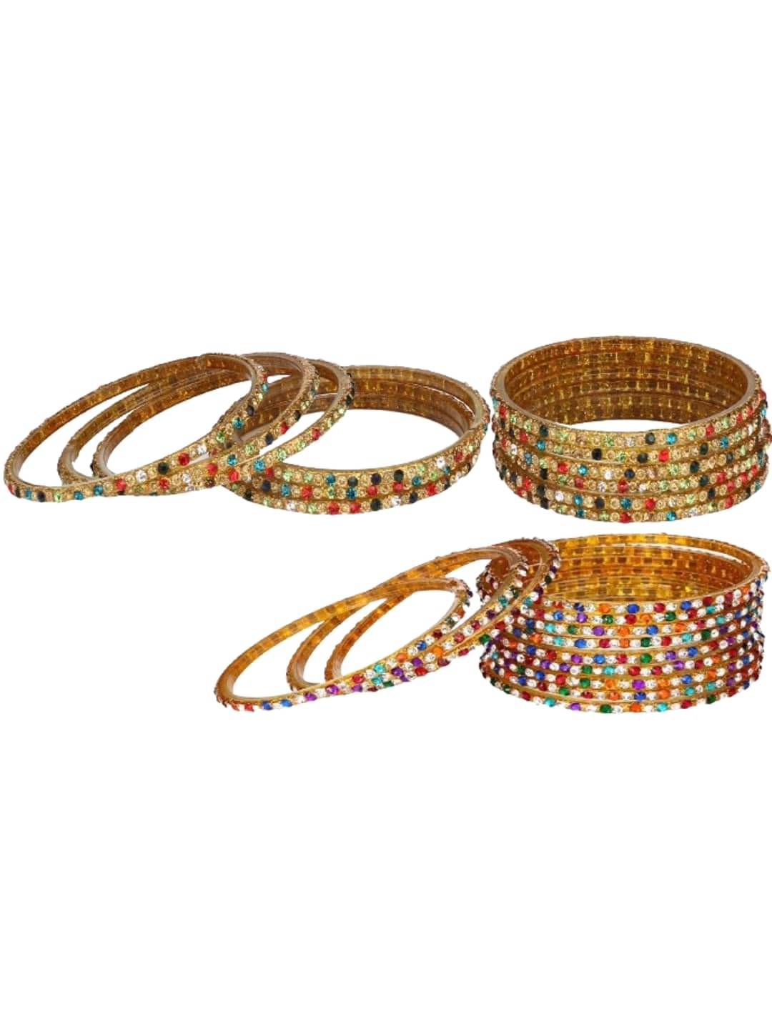     			1 Time Multicolor Bangle Set ( Pack of 2 )