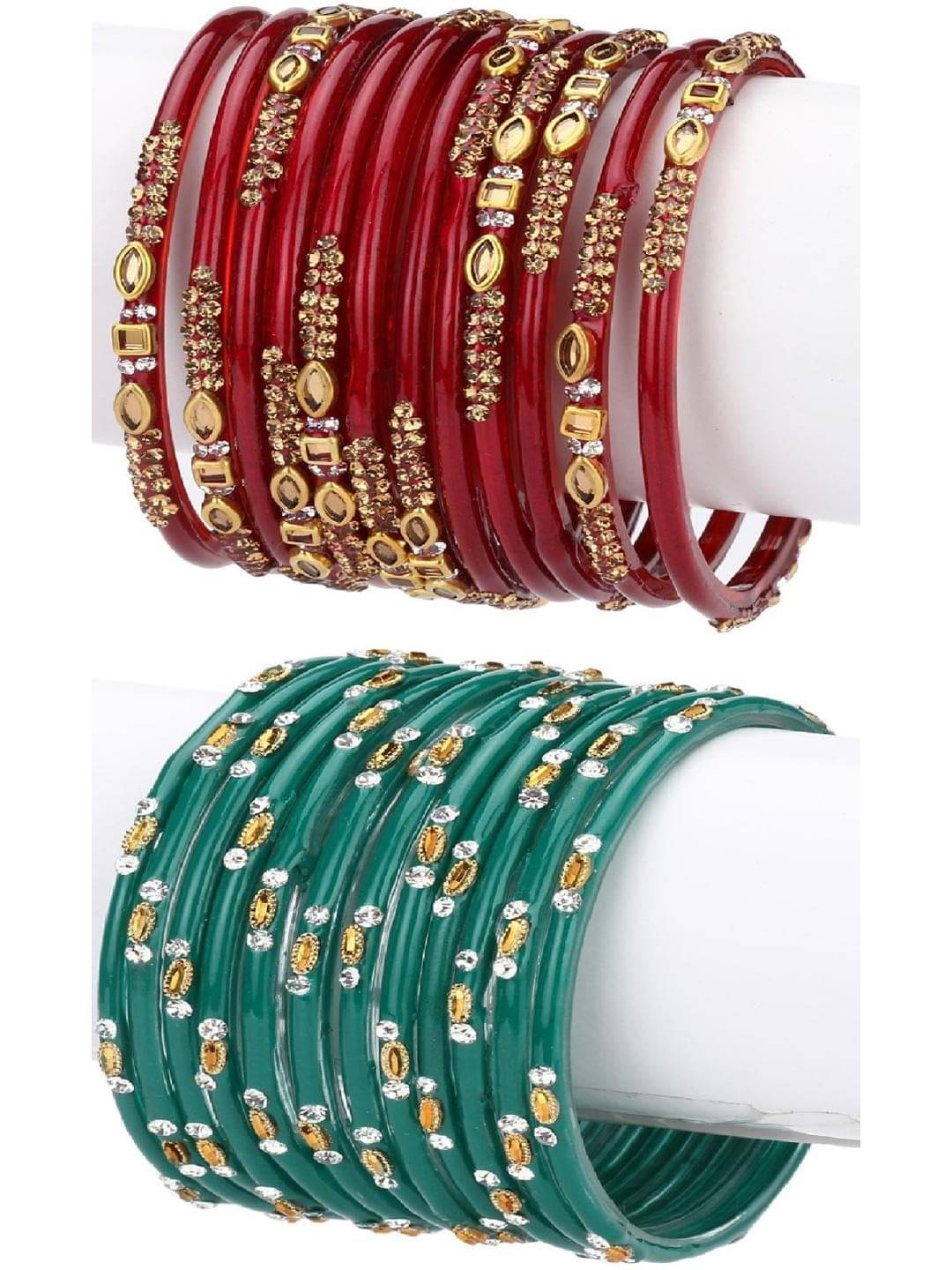     			1st Time Multicolor Bangle Set ( Pack of 2 )