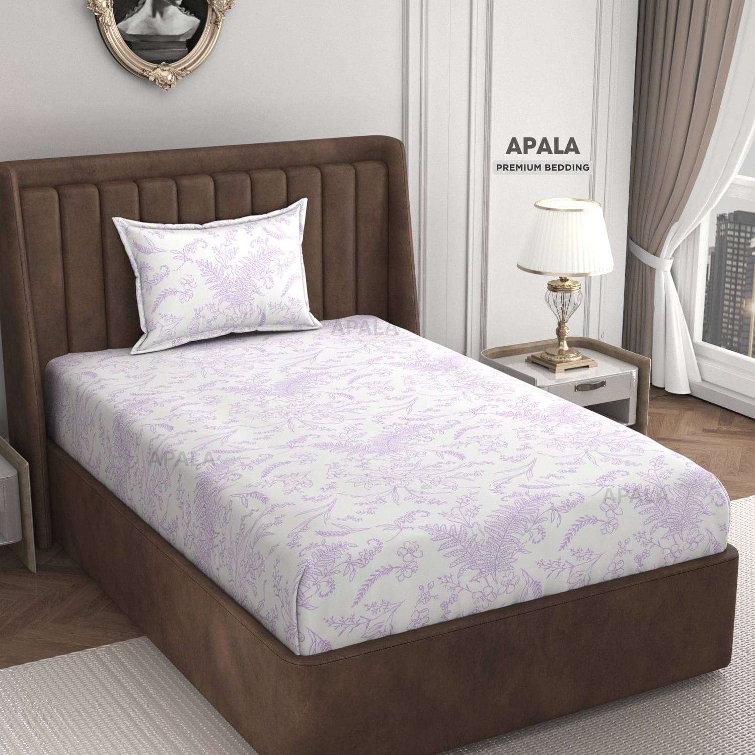 Apala Microfiber 1 Single Bedsheet with 1 Pillow Cover ( Off White ) Apala Microfiber 1 Single Bedsheet with 1 Pillow Cover ( Off White )