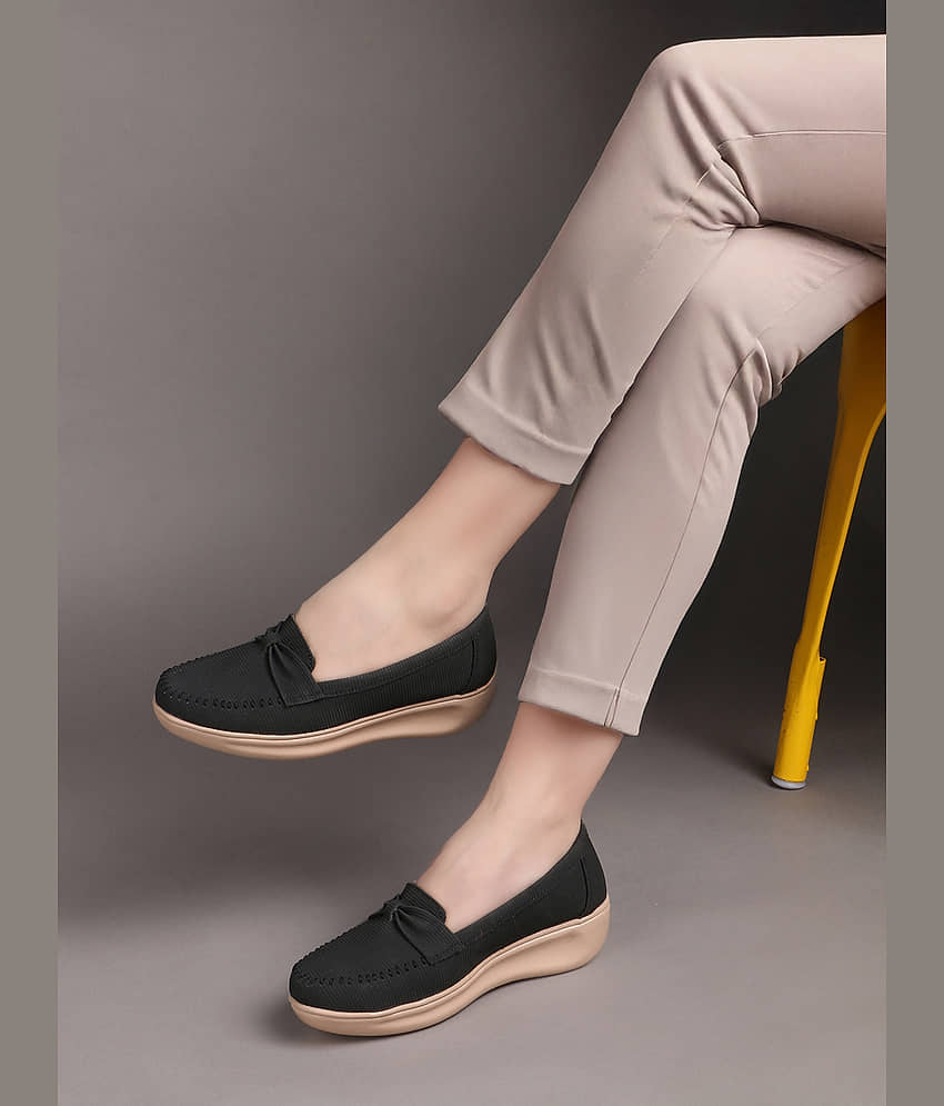 Aroom Black Women's Loafers - Casual Shoes | Buy online on ZillyBuy