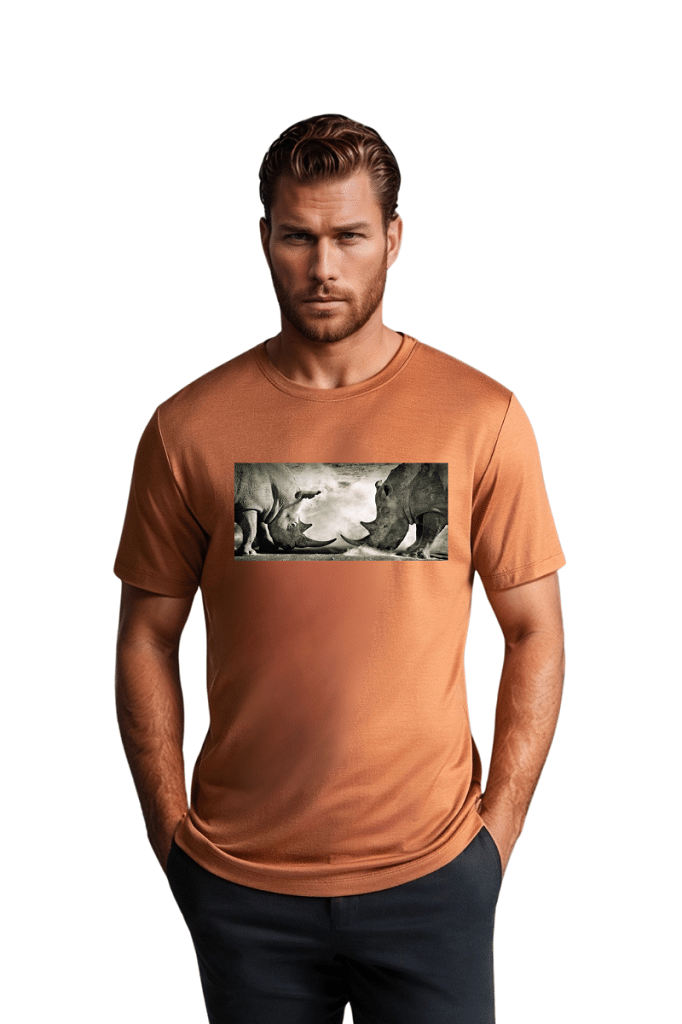     			BLUEFICUS Men Polyester Regular Fit Printed T-Shirt ( Tan )