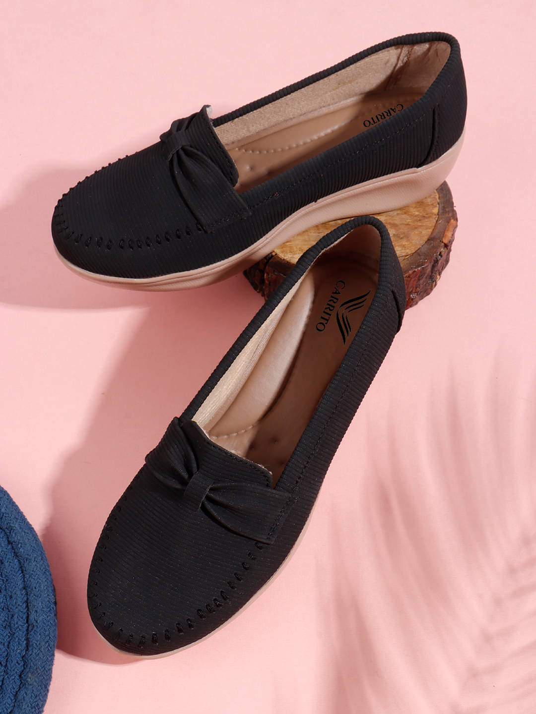     			Carrito Black Women's Loafers
