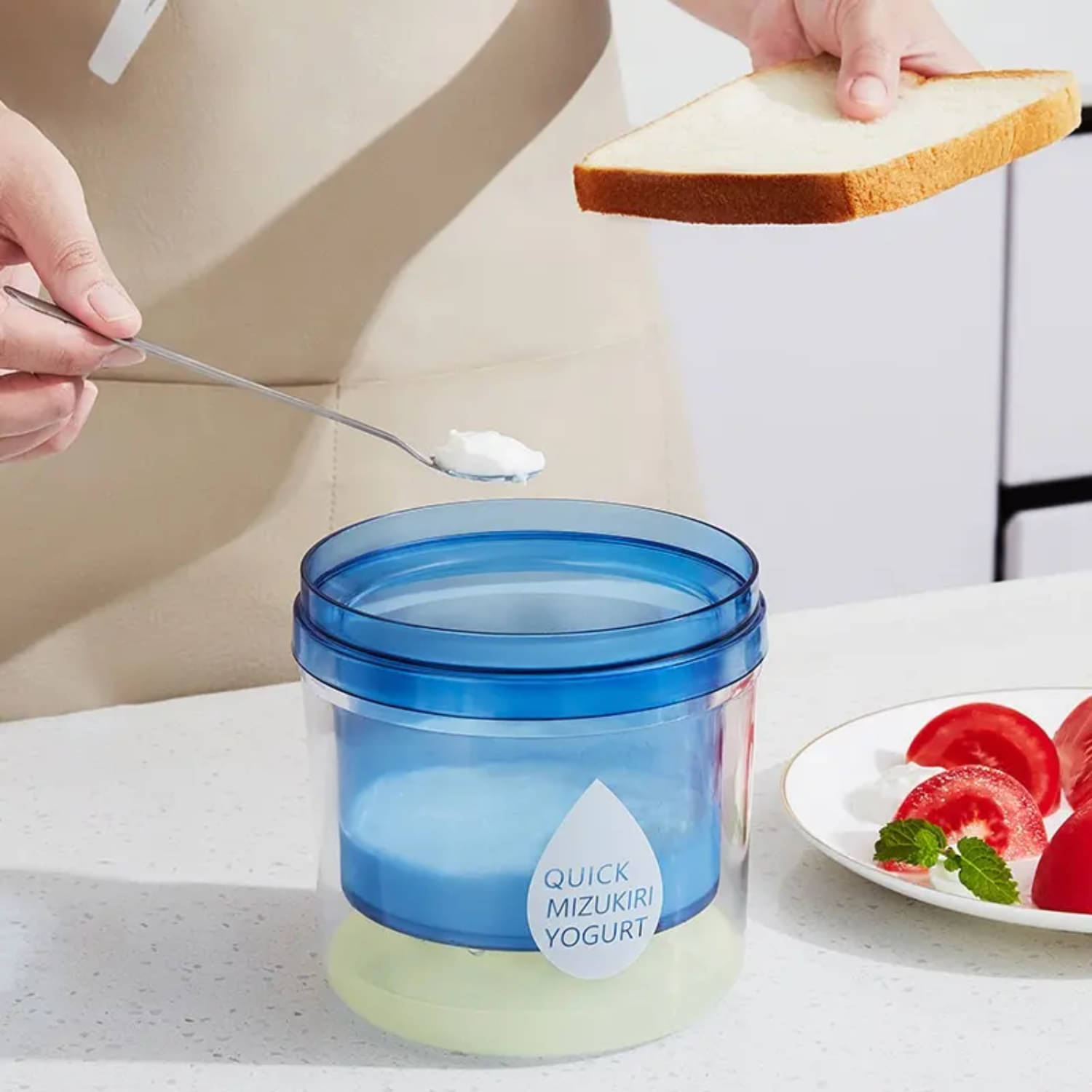 Greek Yogurt Maker Yogurt Filter with Extra Fine Mesh Stainless Steel Strainer, Reusable Greek Yogurt Strainer Kitchen Food Gadgets Tools Greek Yogurt Maker Yogurt Filter with Extra Fine Mesh Stainless Steel Strainer, Reusable Greek Yogurt Strainer Kitchen Food Gadgets Tools