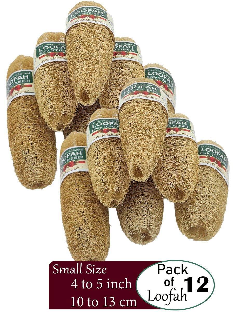 Grow Basket Natural Loofah Sponge Loofah Yellow Pack of 10     			Grow Basket Natural Loofah Sponge Loofah Yellow Pack of 10