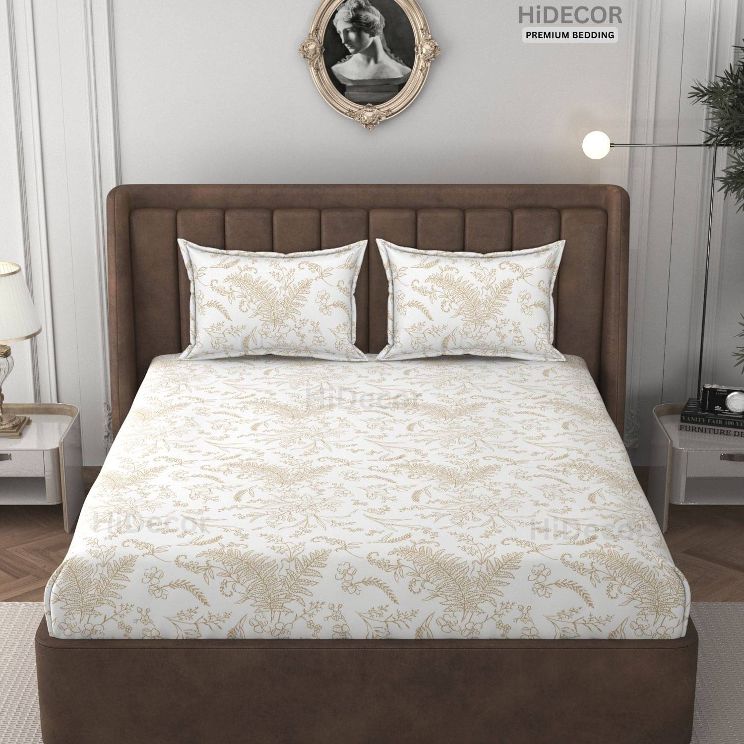 HIDECOR Microfiber 1 Double King Bedsheet with 2 Pillow Covers ( White ) HIDECOR Microfiber 1 Double King Bedsheet with 2 Pillow Covers ( White )