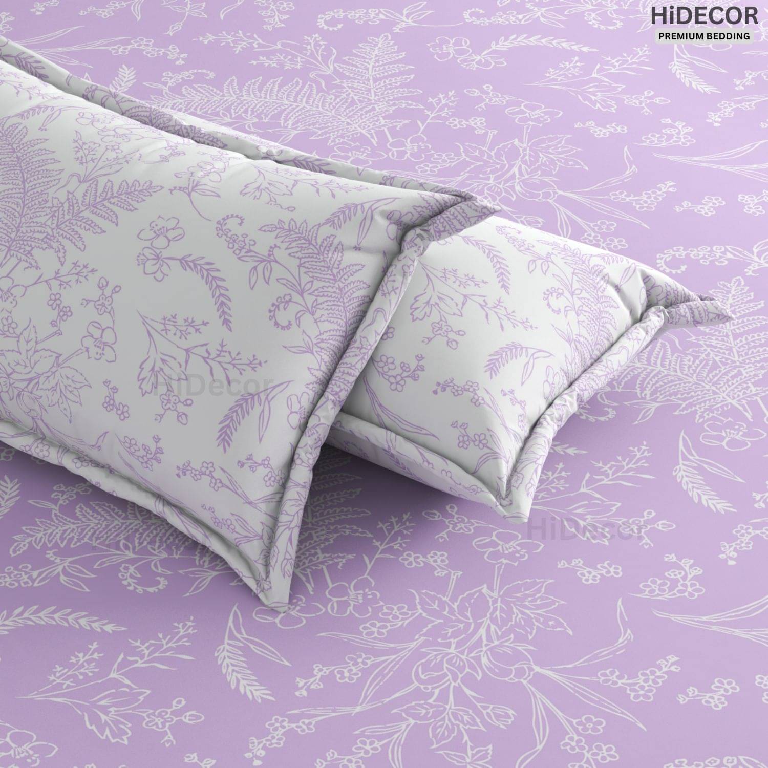     			HIDECOR Microfiber 1 Double King Bedsheet with 2 Pillow Covers ( Multicolor )