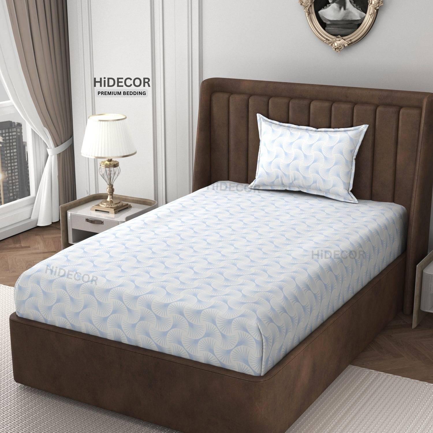 HIDECOR Microfiber 1 Single Bedsheet with 1 Pillow Cover ( Off White ) HIDECOR Microfiber 1 Single Bedsheet with 1 Pillow Cover ( Off White )