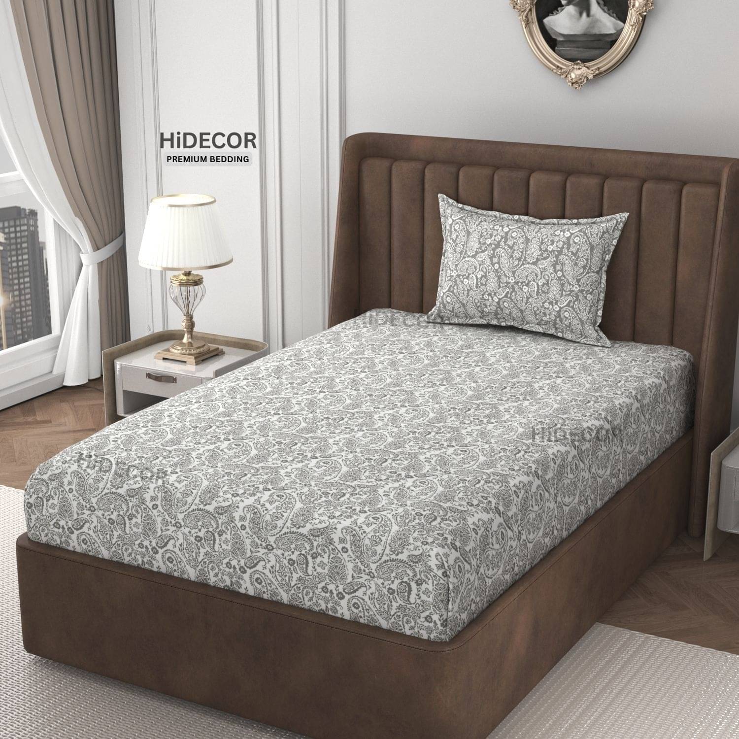 HIDECOR Microfiber 1 Single Bedsheet with 1 Pillow Cover ( Multicolor ) HIDECOR Microfiber 1 Single Bedsheet with 1 Pillow Cover ( Multicolor )