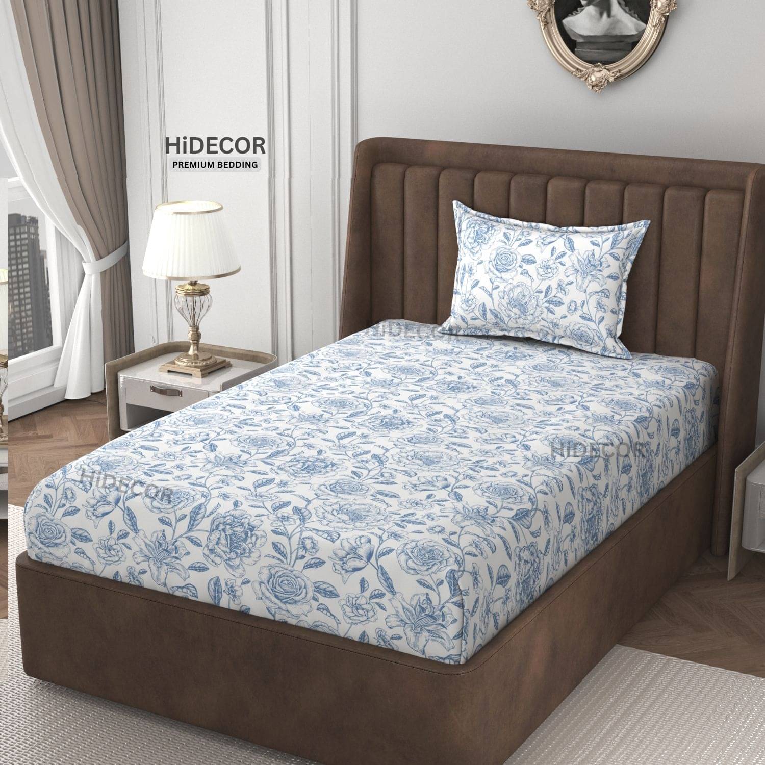 HIDECOR Microfiber 1 Single Bedsheet with 1 Pillow Cover ( Off White ) HIDECOR Microfiber 1 Single Bedsheet with 1 Pillow Cover ( Off White )