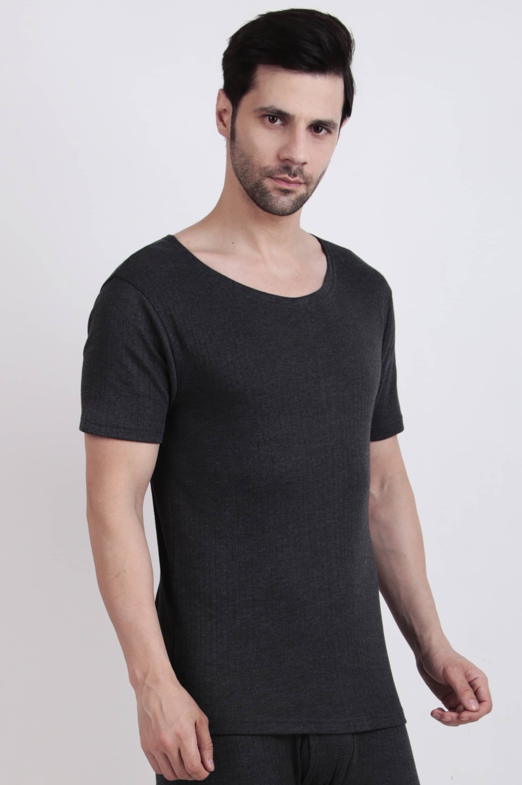     			Inner Element Pack of 1 Cotton Blend Thermal Tops For Men's ( Grey )
