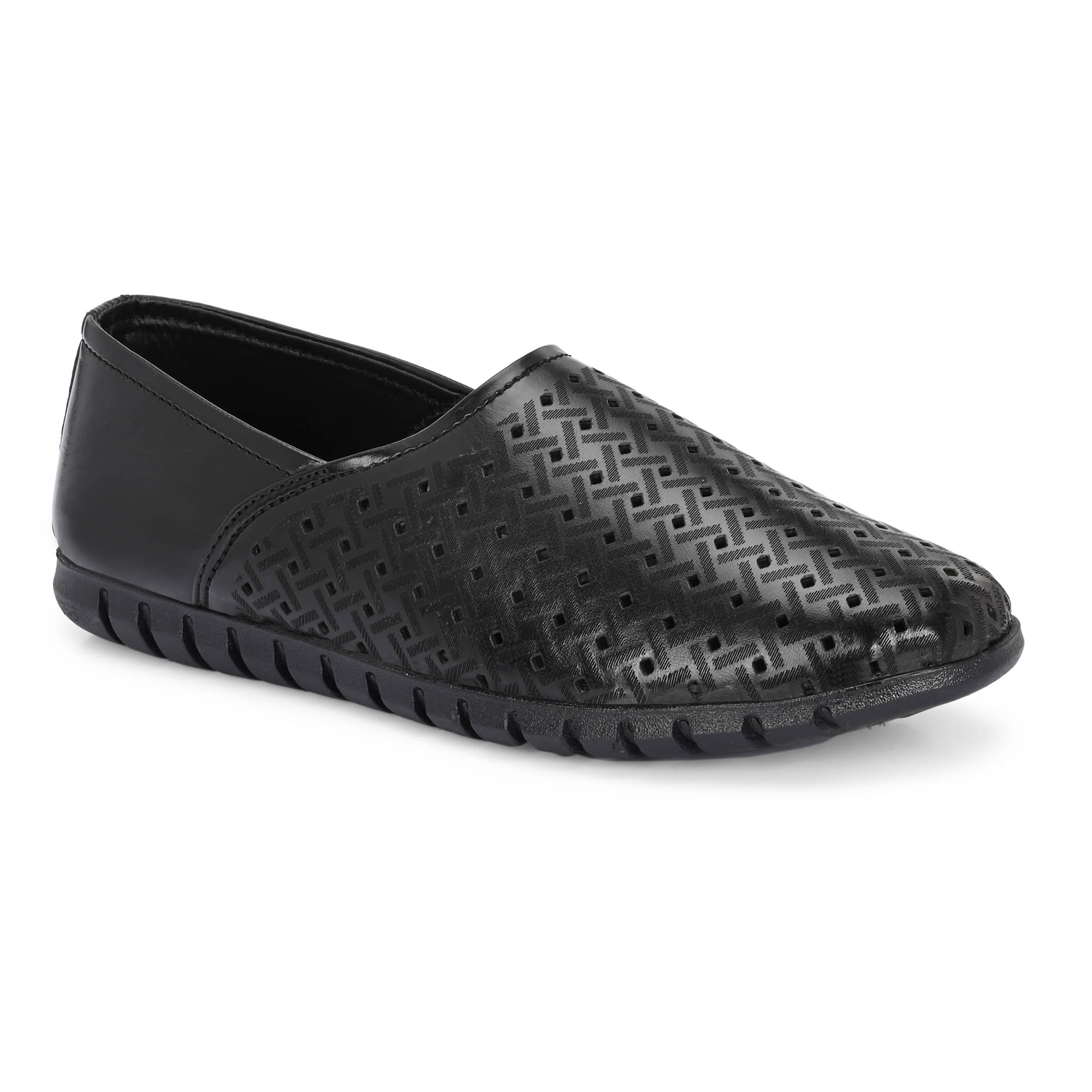     			Leeport Black Men's Designer Shoes