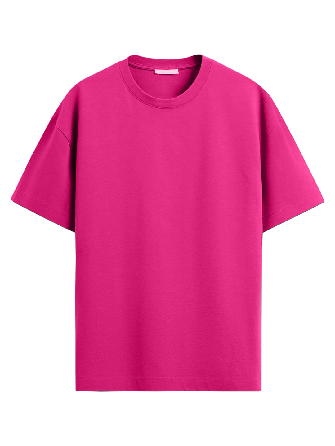     			Leotude Men Cotton Blend Oversized Fit Solid T-Shirt ( Pink )