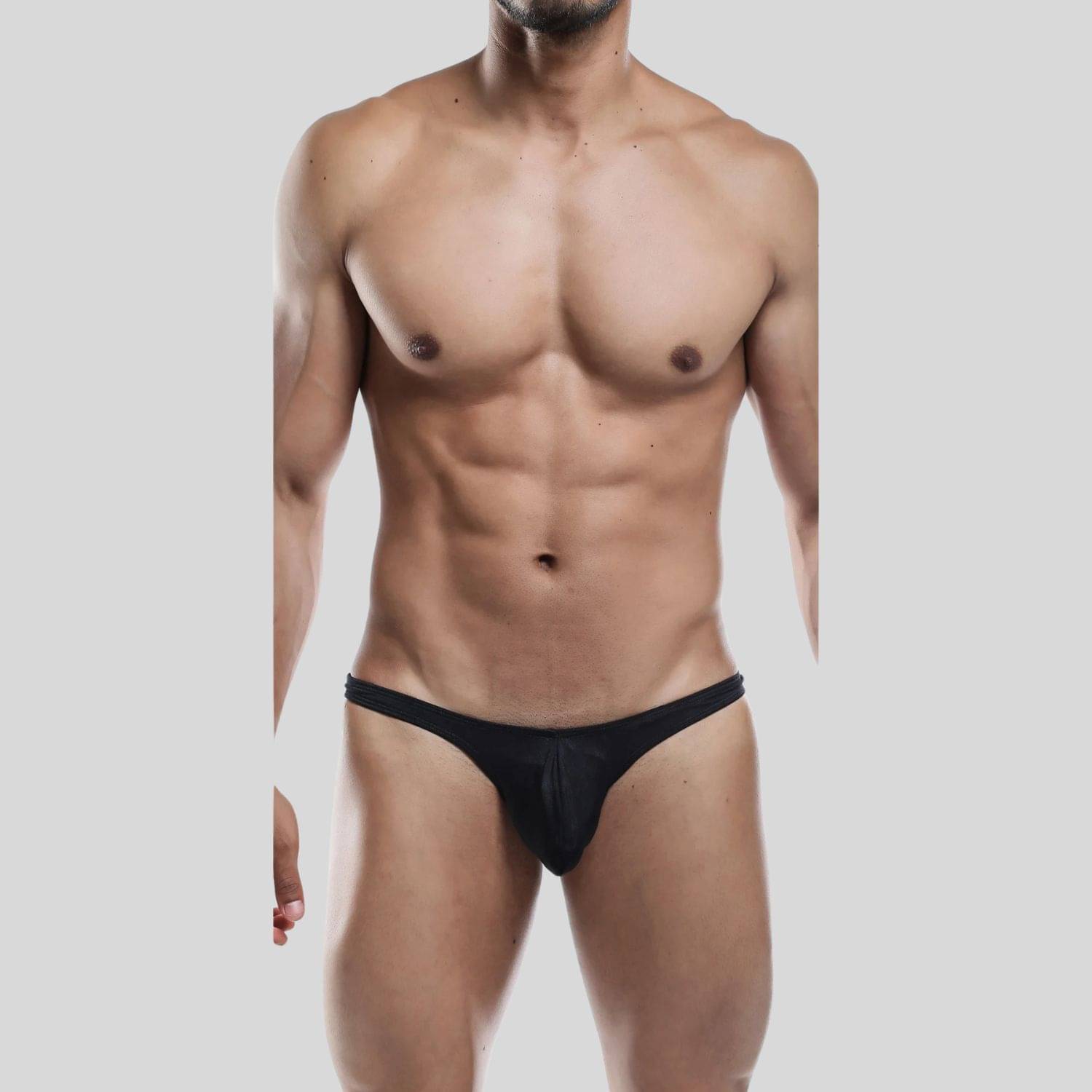 LoveAasan Pack of 1 Microfibre Thongs For Men's ( Black ) LoveAasan Pack of 1 Microfibre Thongs For Men's ( Black )