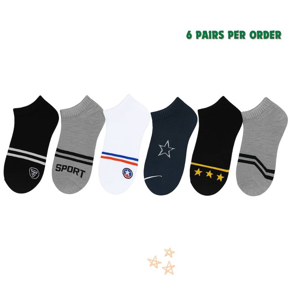     			Master Pack of 6 Men's Cotton Ankle Length Socks ( Multicolor 6 )