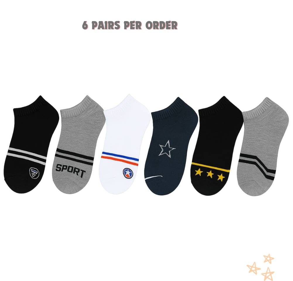     			Master Pack of 6 Men's Cotton Ankle Length Socks ( Multicolor 6 )