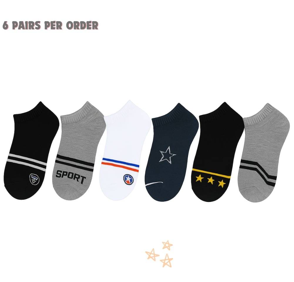     			Master Pack of 6 Men's Cotton Ankle Length Socks ( Multicolor 6 )