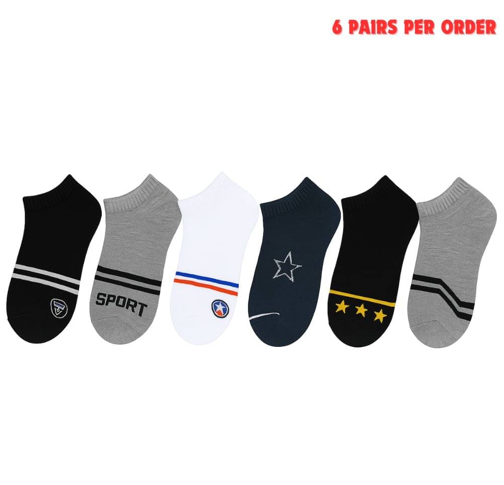    			Master Pack of 6 Men's Cotton Ankle Length Socks ( Multicolor 6 )