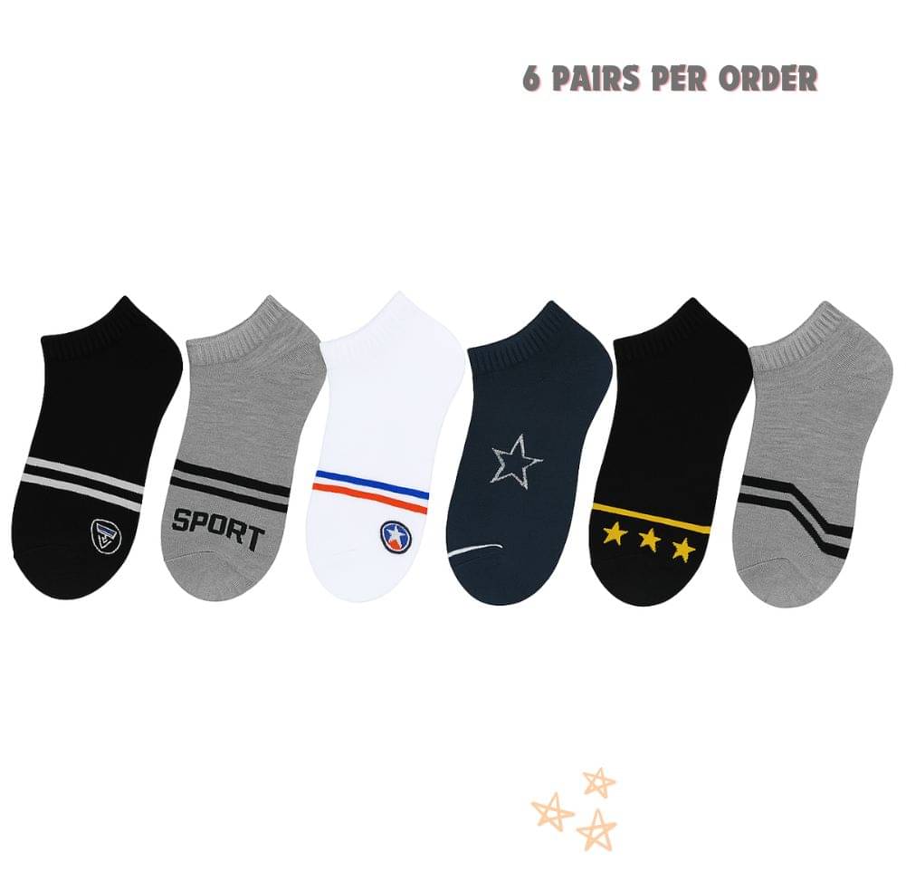     			Master Pack of 6 Men's Cotton Ankle Length Socks ( Multicolor 6 )