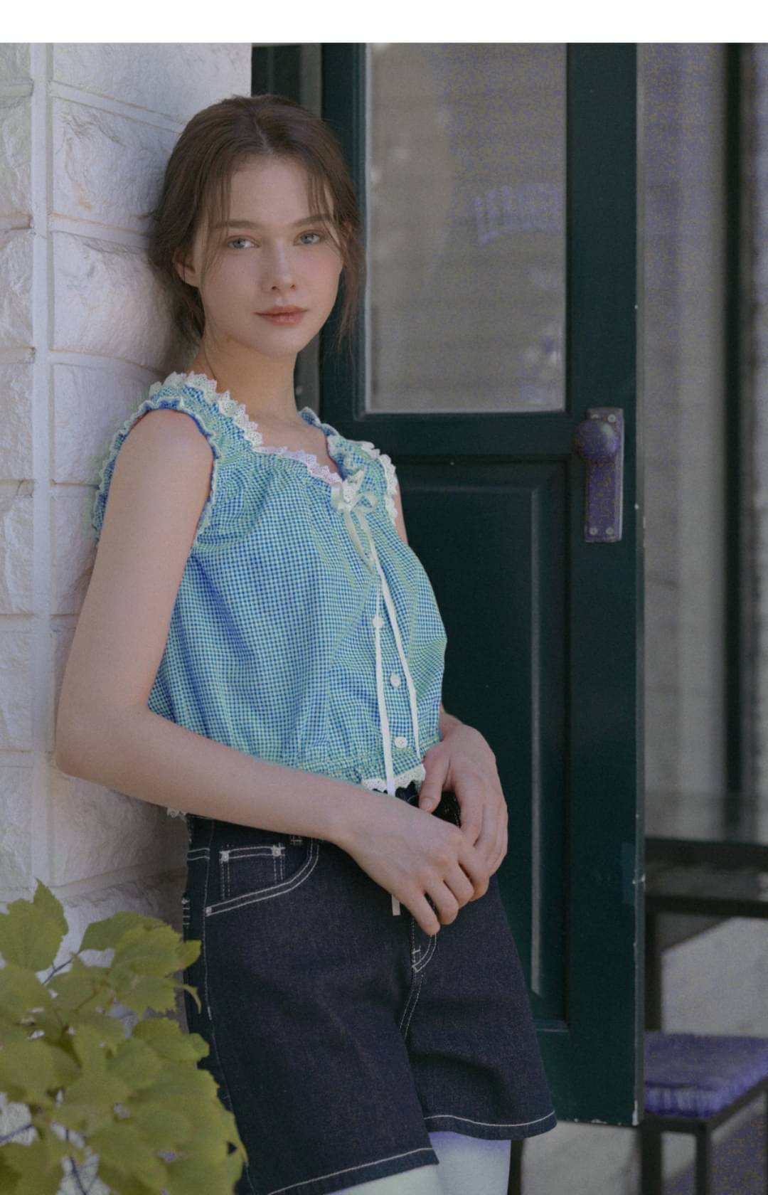 Quintessentials Women's Cotton A-Line Top ( Light Blue )     			Quintessentials Women's Cotton A-Line Top ( Light Blue )