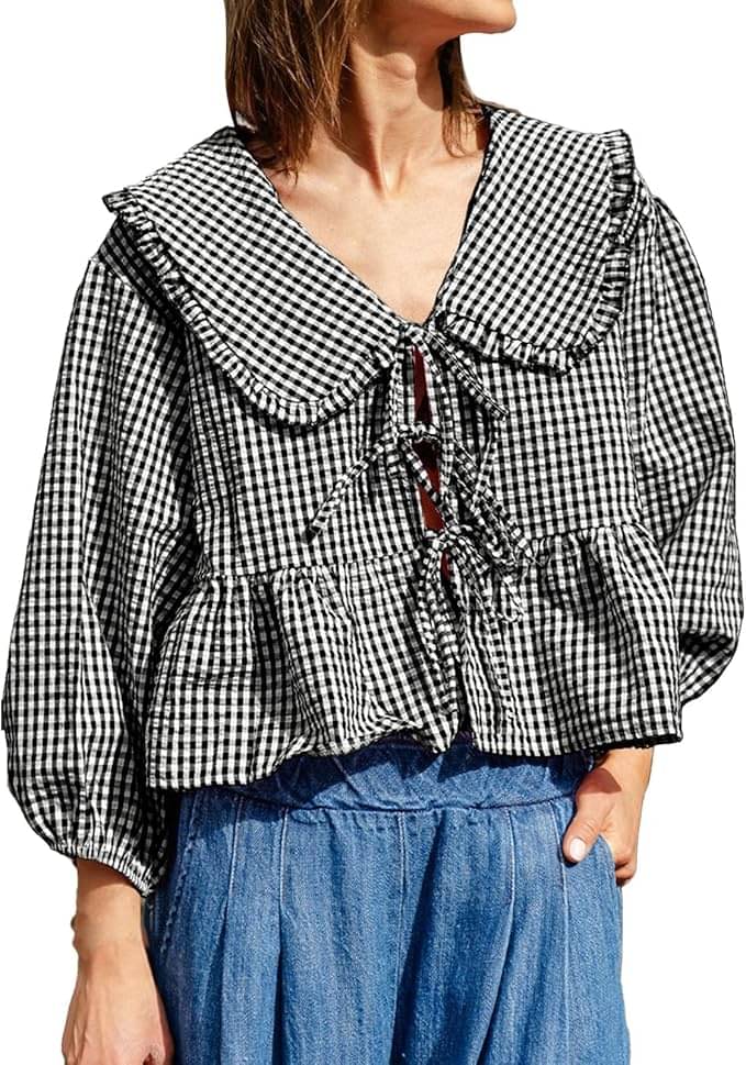     			Quintessentials Women's Cotton Peplum Top ( Black )