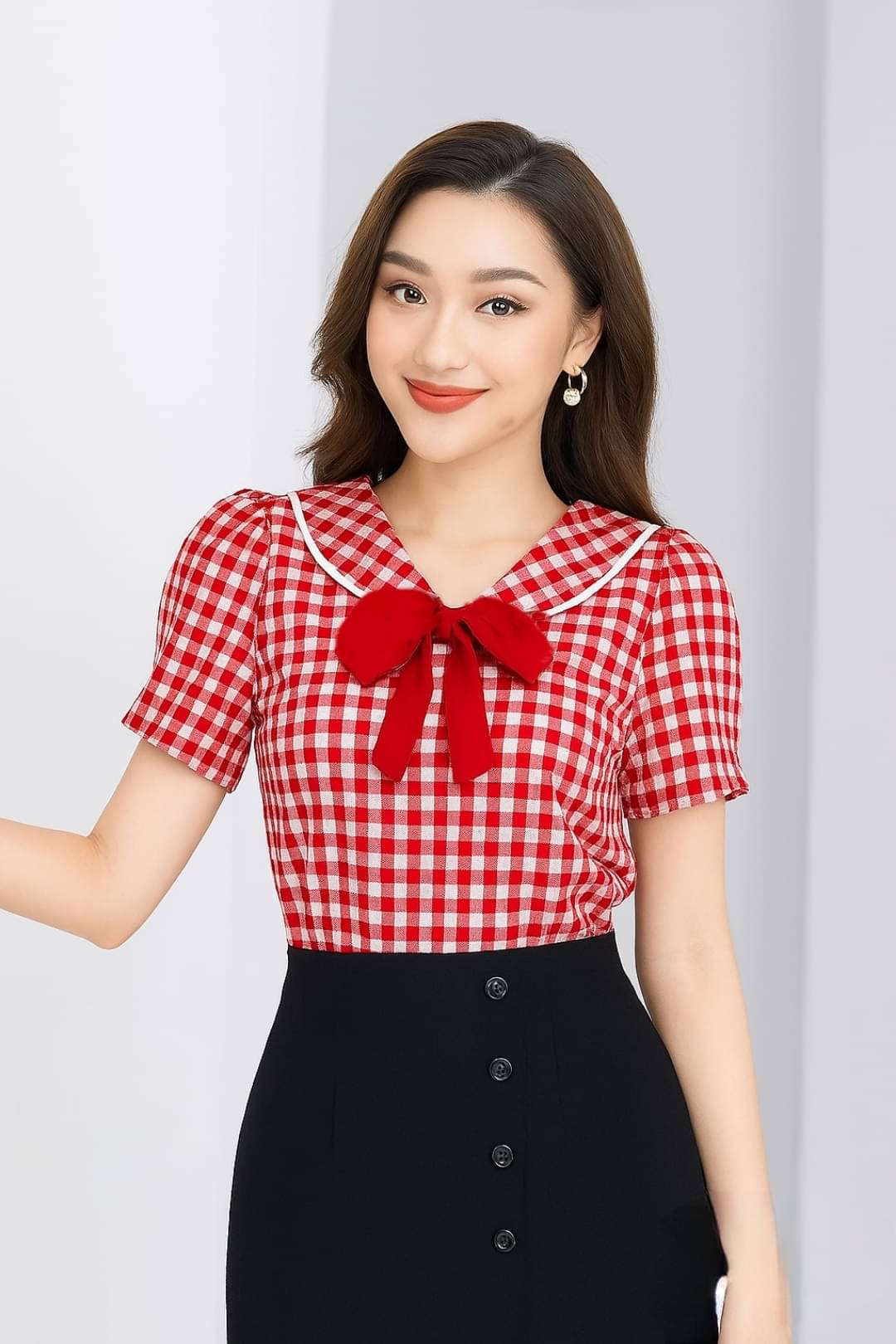     			Quintessentials Women's Cotton Regular Top ( Red )