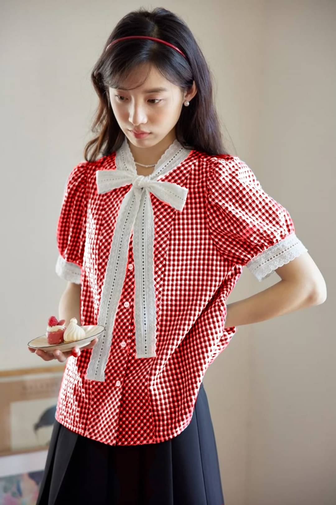     			Quintessentials Women's Cotton Regular Top ( Red )
